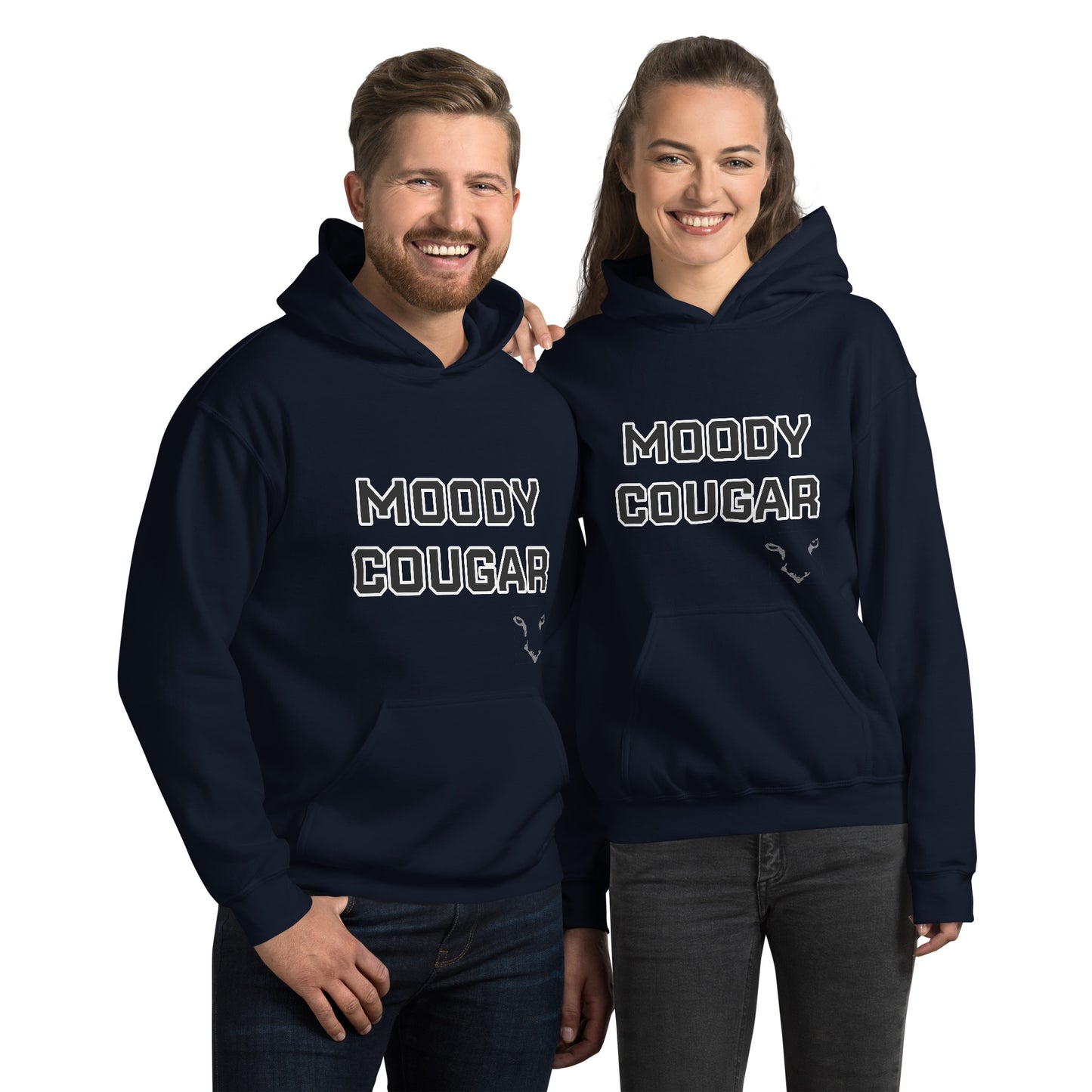 Moody Cougar Bold Text Signature Hoodie