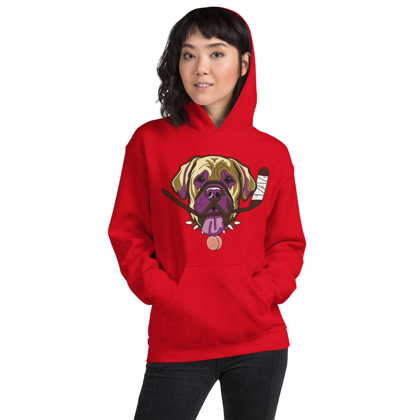 Nectarine Neapolitan Mastiffs Hockey Hoodie