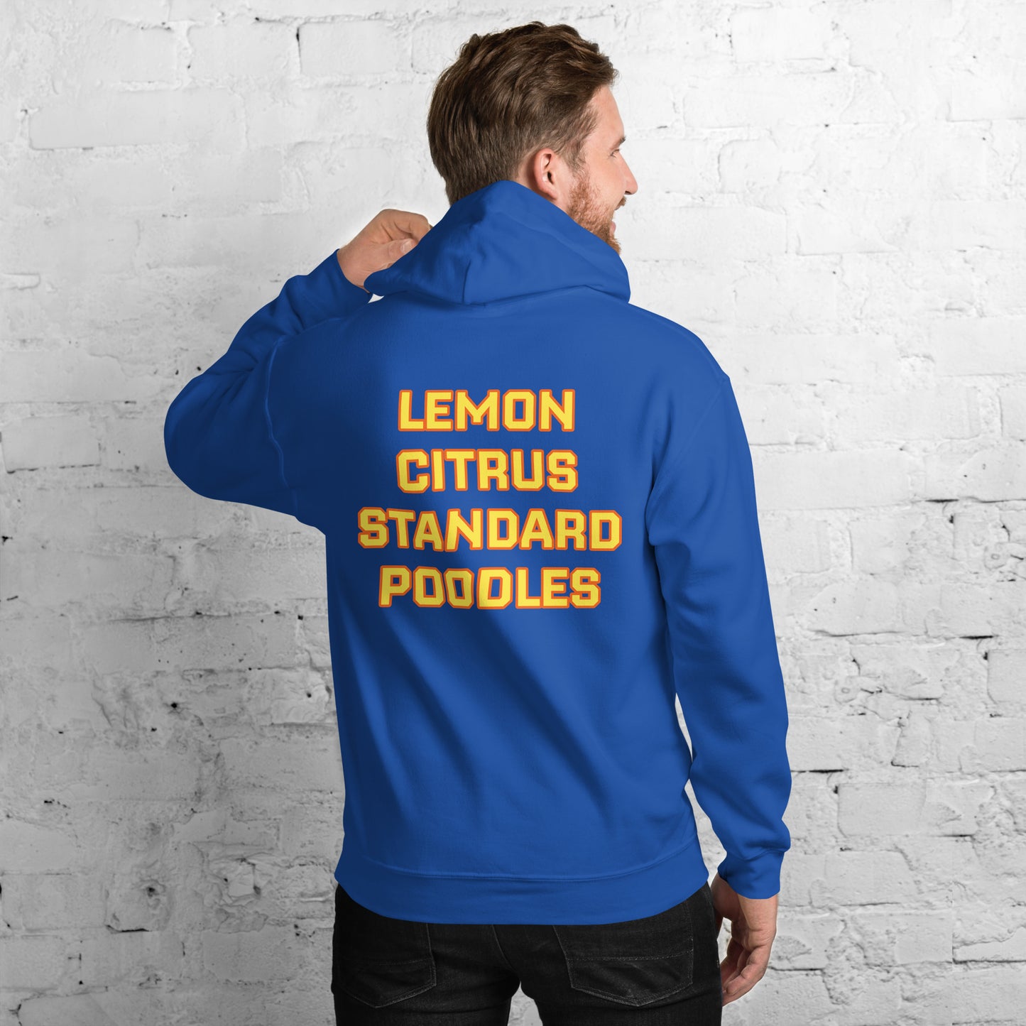 Lemon Citrus Standard Poodles Hockey Hoodie