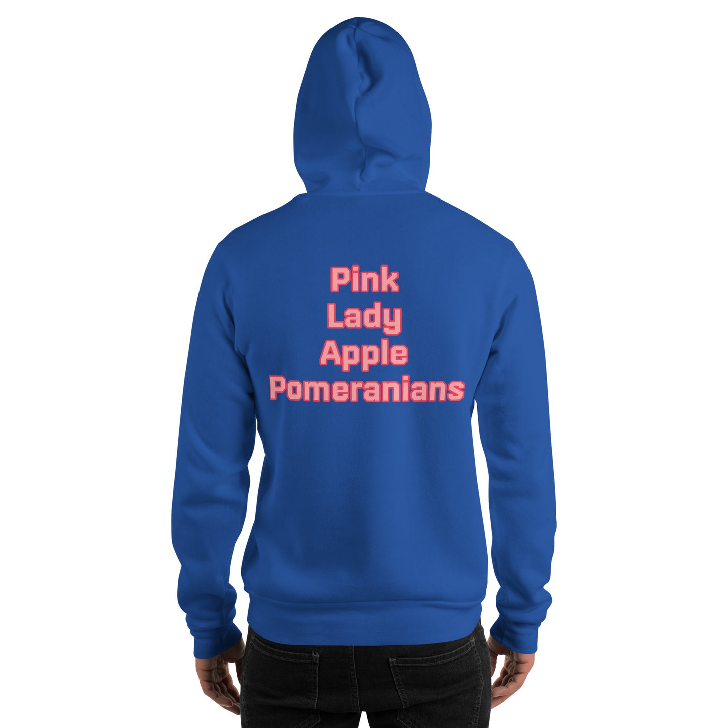 Pink Lady Apple Pomeranians Hockey Hoodie