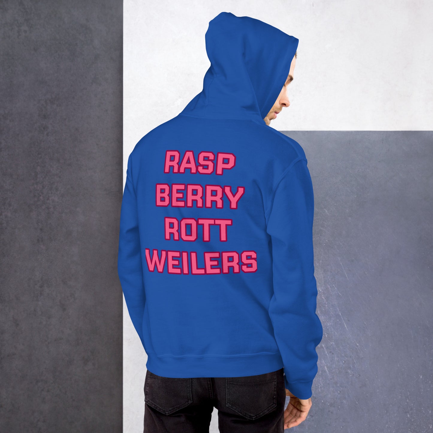 Raspberry Rottweilers Hockey Hoodie