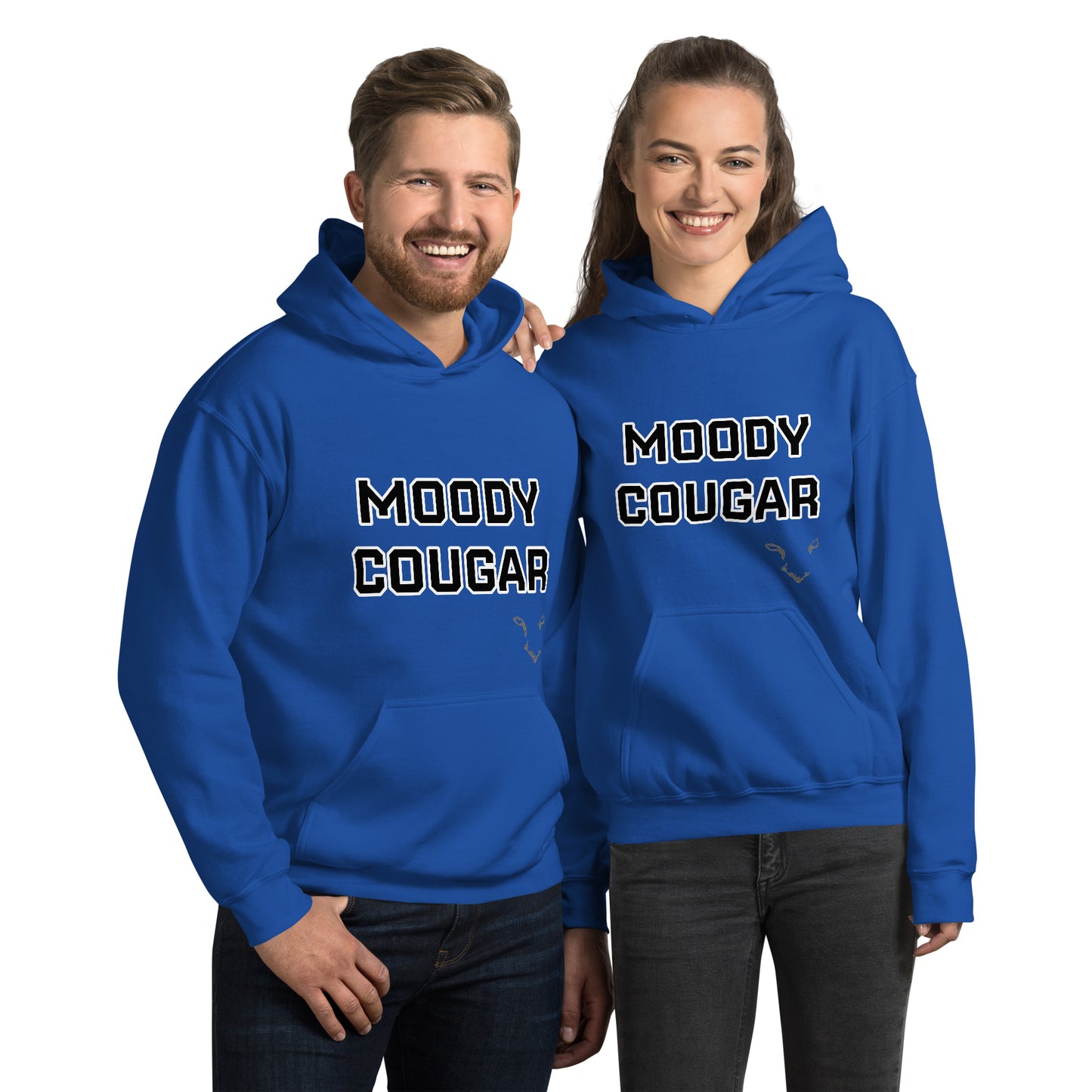 Moody Cougar Bold Text Signature Hoodie