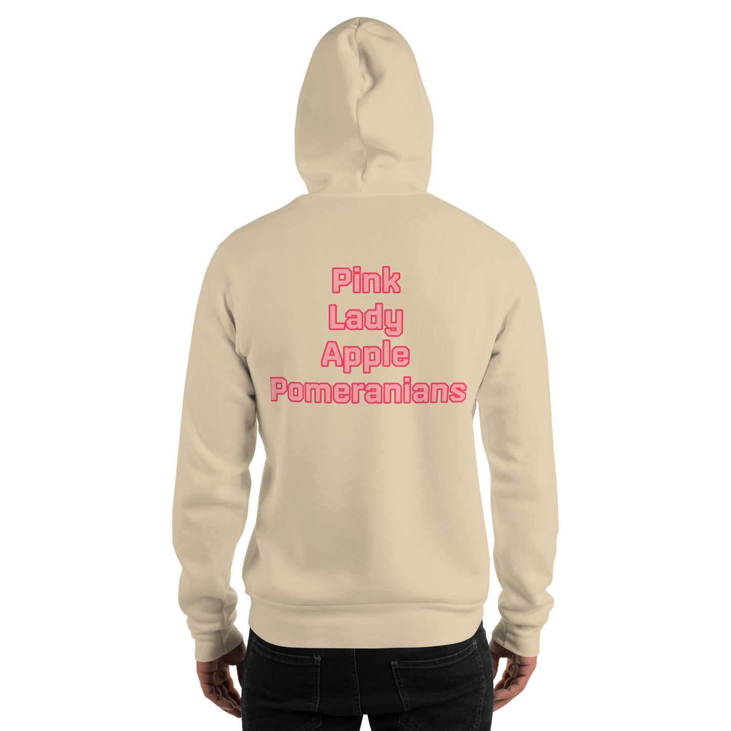 Pink Lady Apple Pomeranians Hockey Hoodie