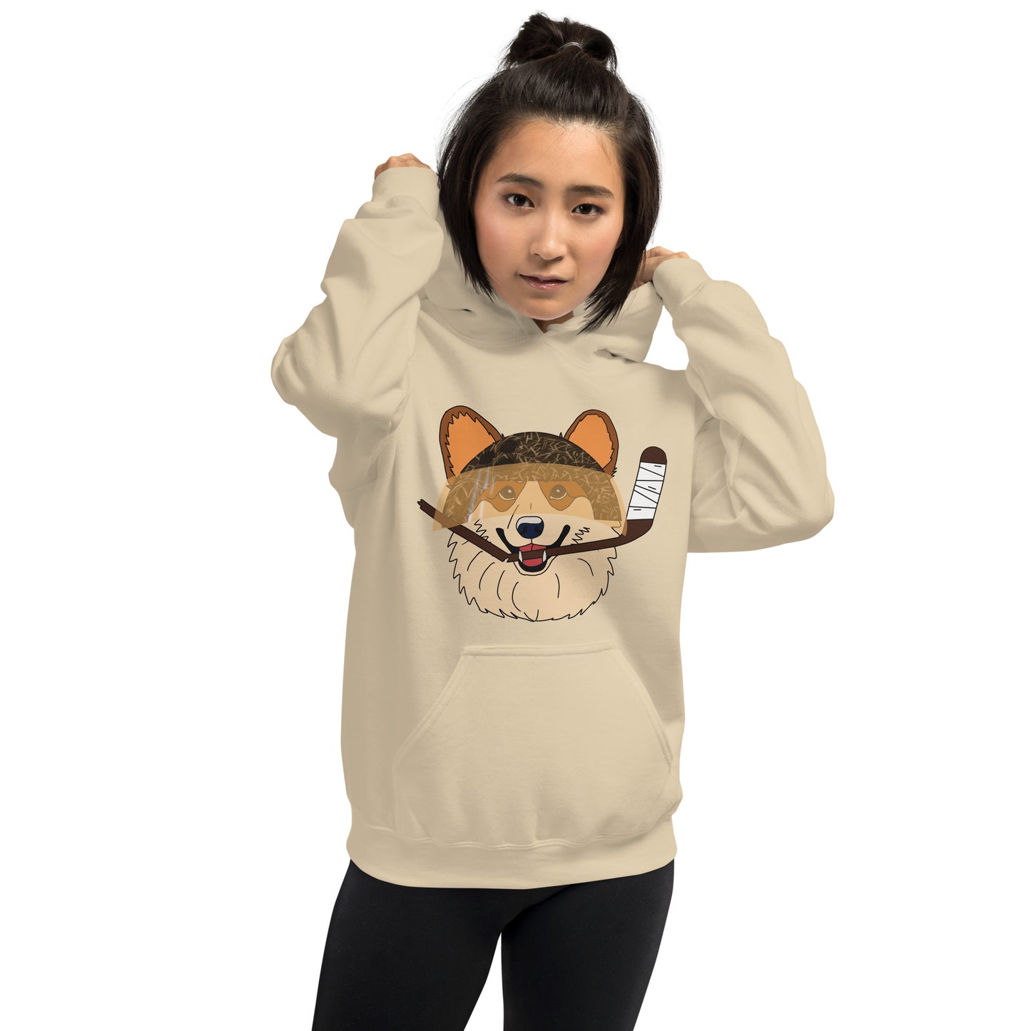 Coconut Corgies Hockey Hoodie