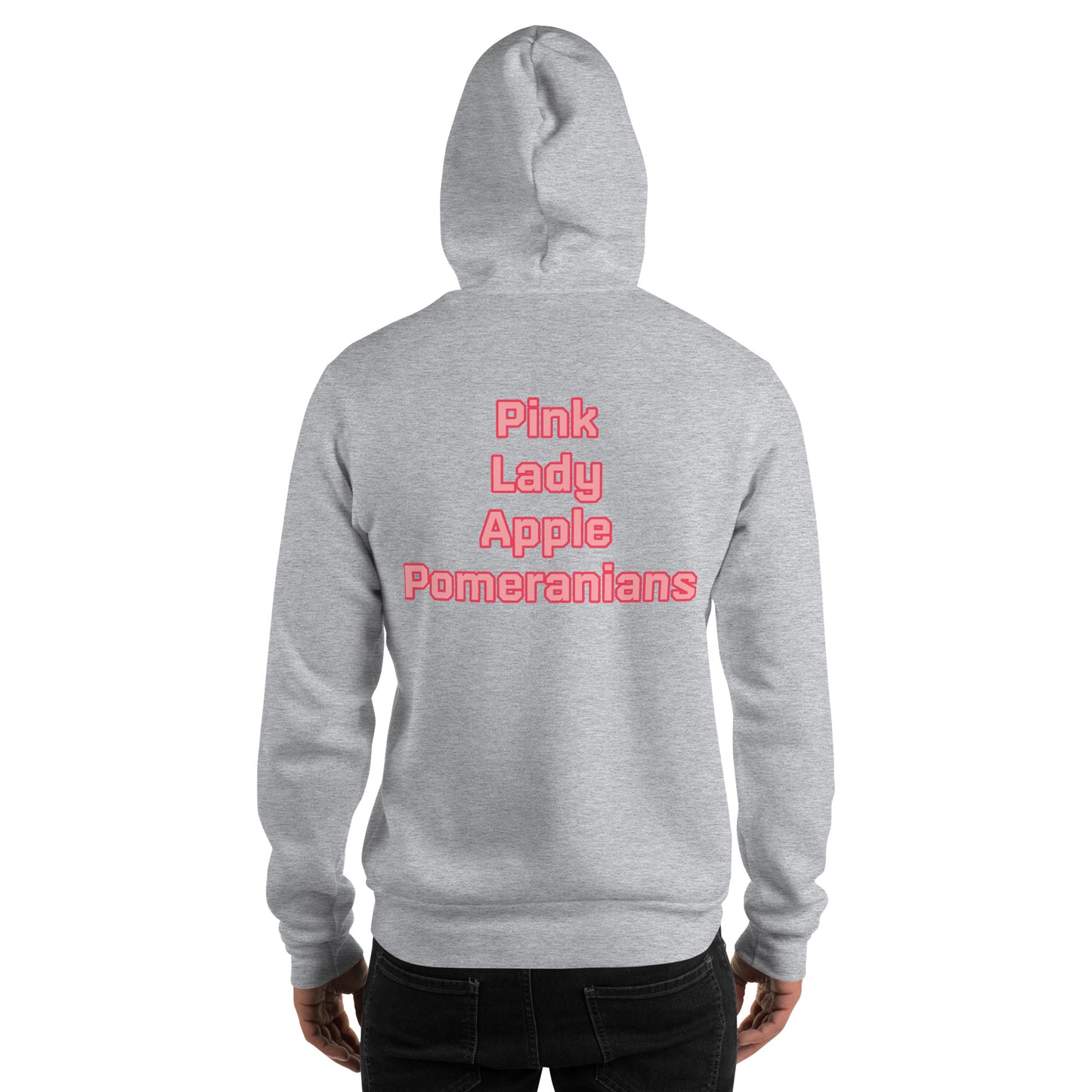 Pink Lady Apple Pomeranians Hockey Hoodie