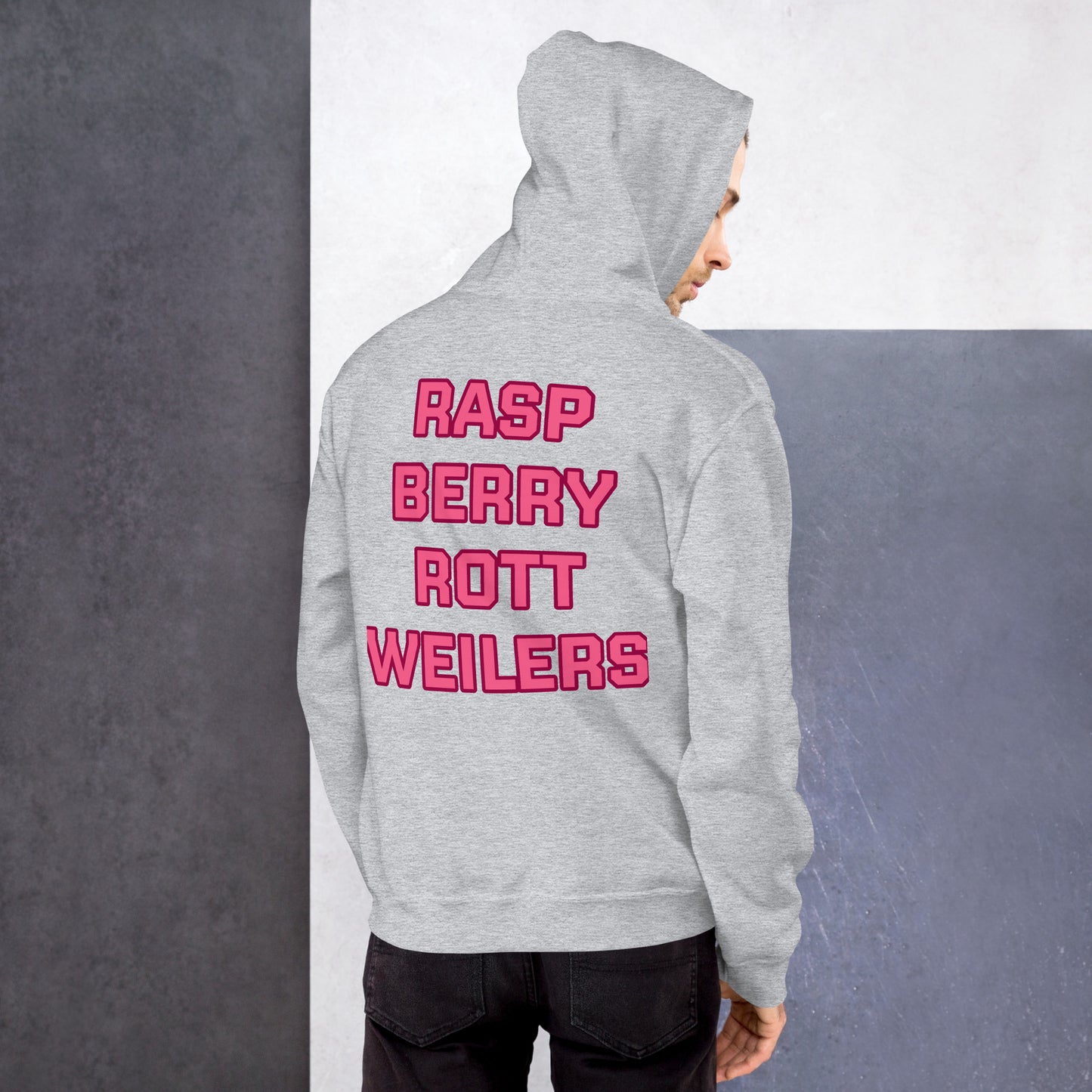 Raspberry Rottweilers Hockey Hoodie