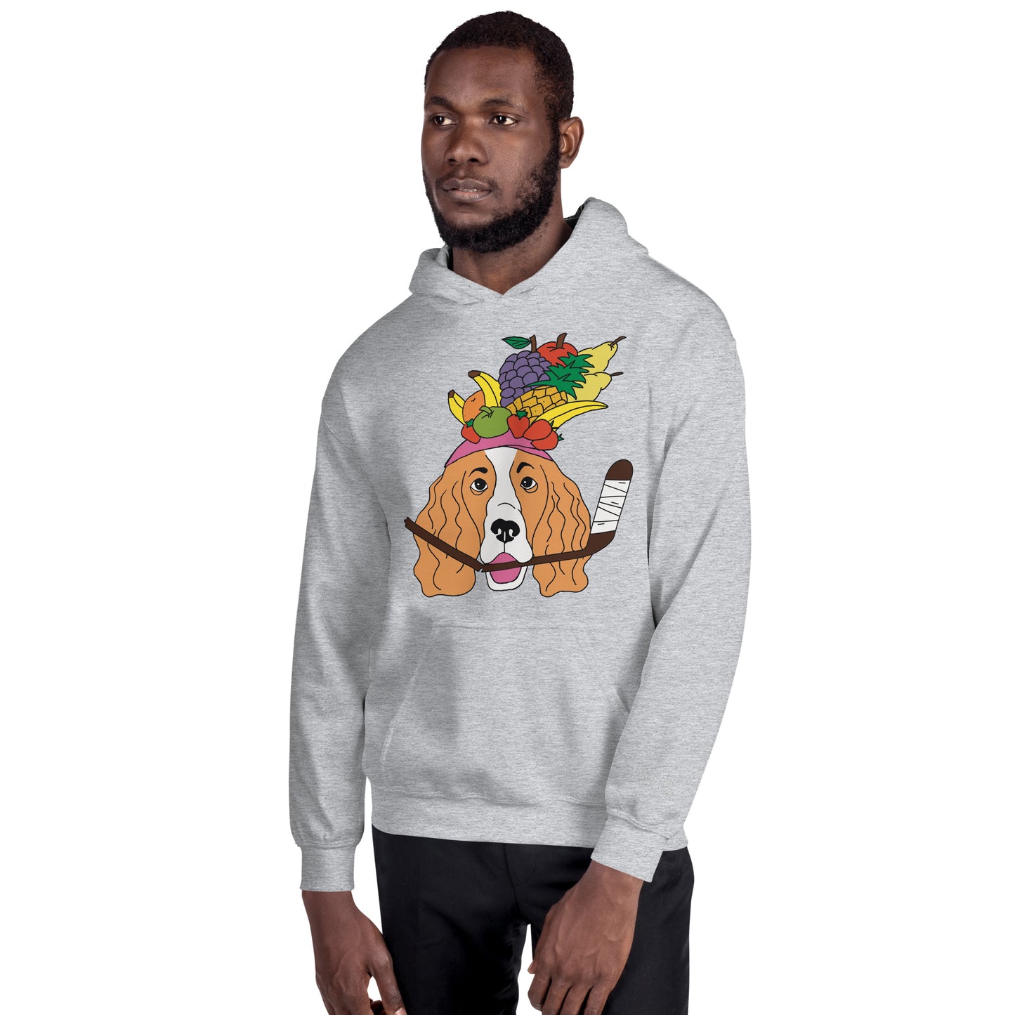 Fruit Salad French Spaniels Hockey Hoodie