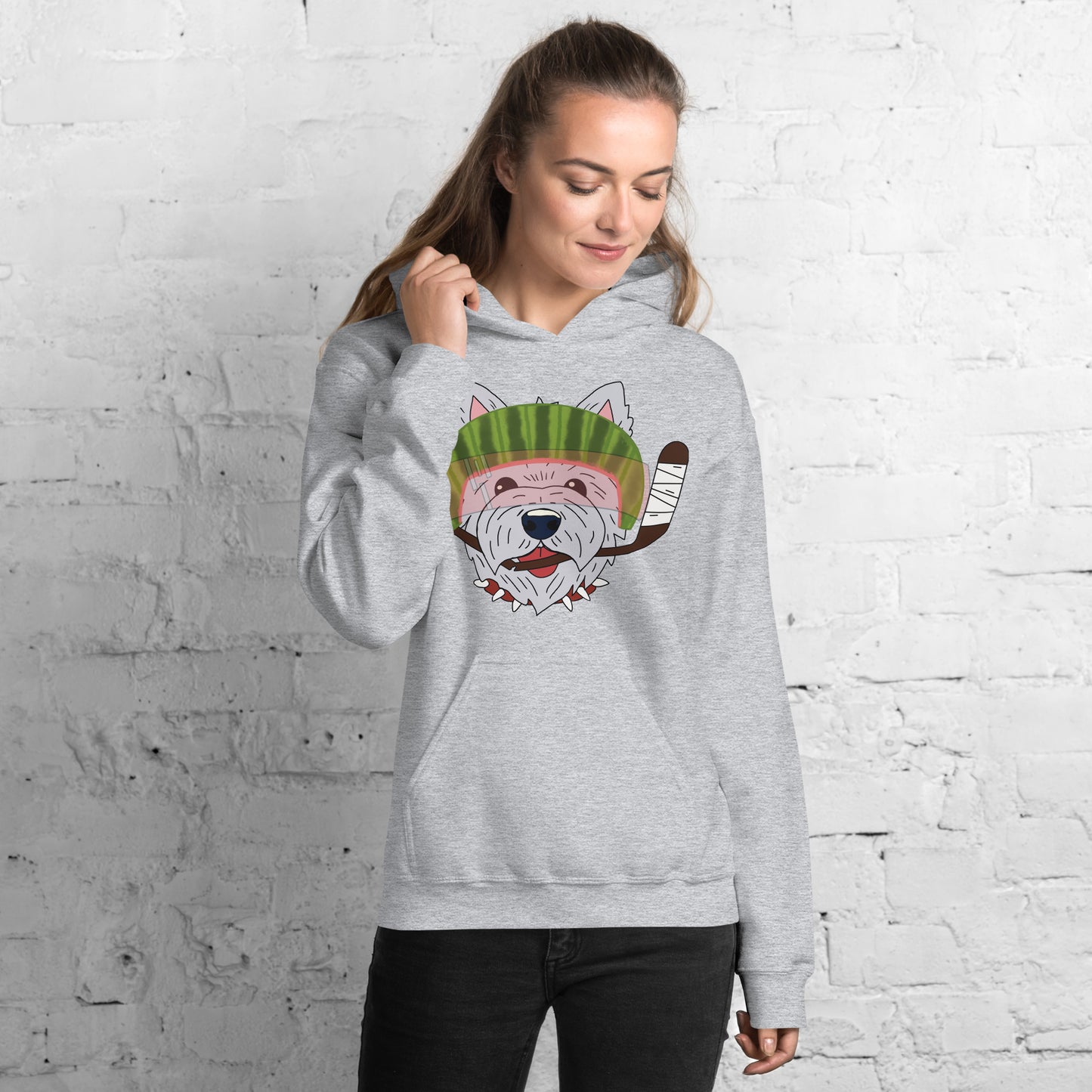 Watermelon Westipoos Hockey Hoodie