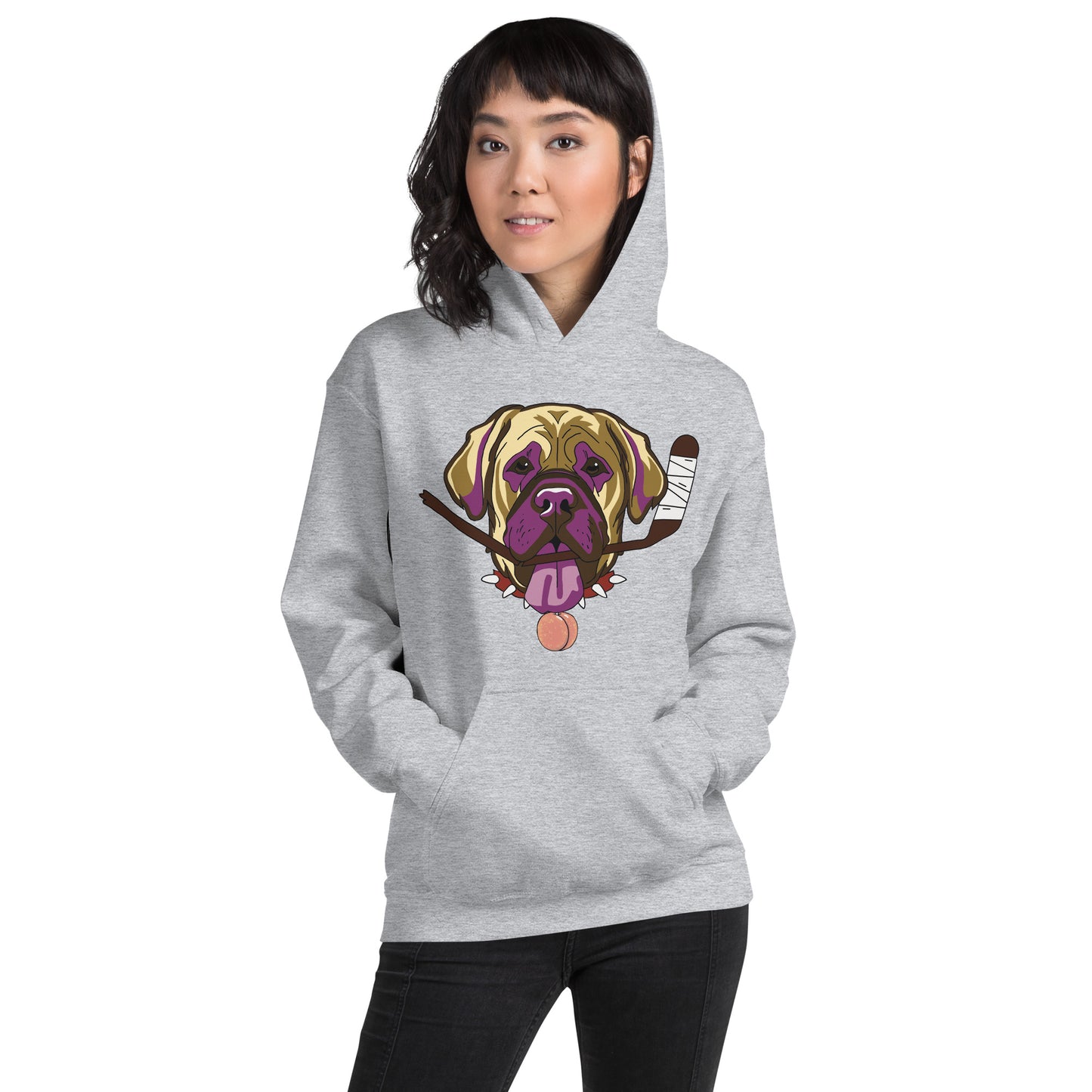 Nectarine Neapolitan Mastiffs Hockey Hoodie