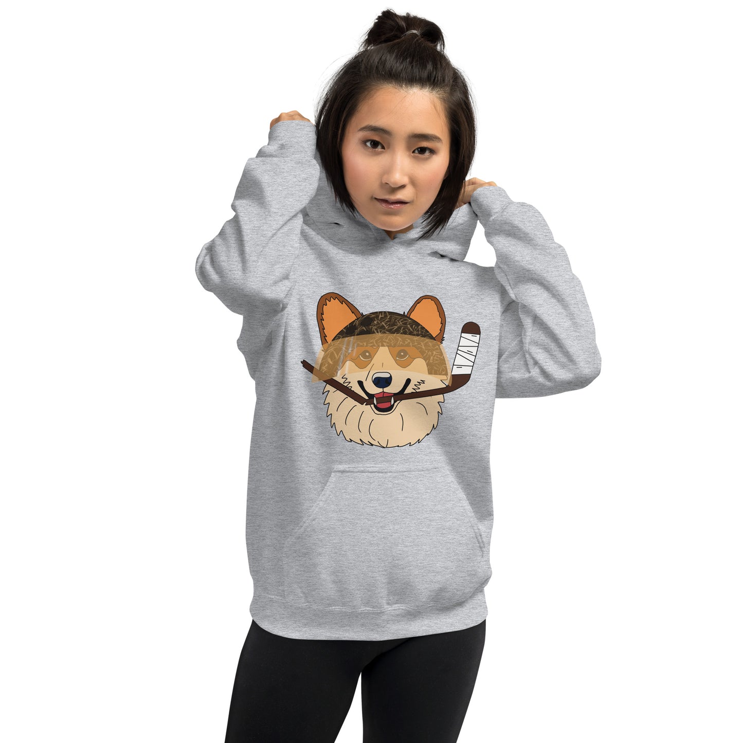 Coconut Corgies Hockey Hoodie