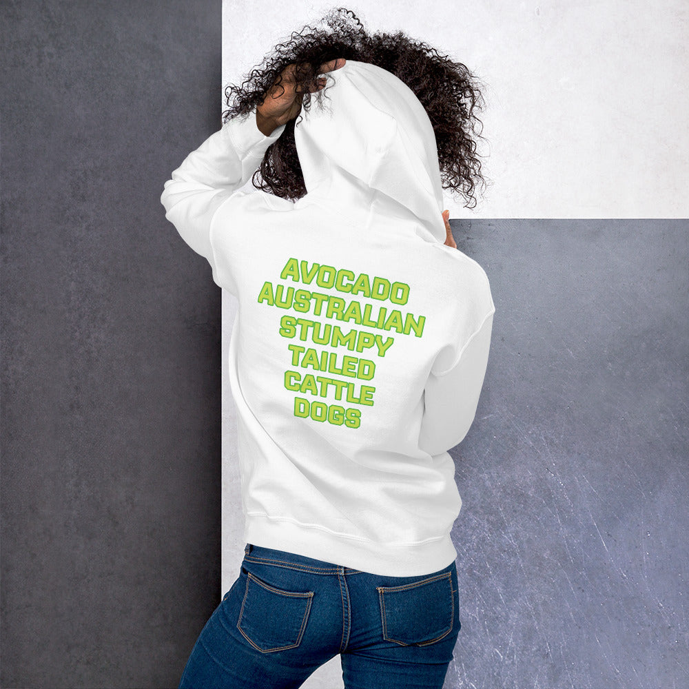 Avocado Australian Stumpy Tailed Cattle Dogs Hockey Hoodie