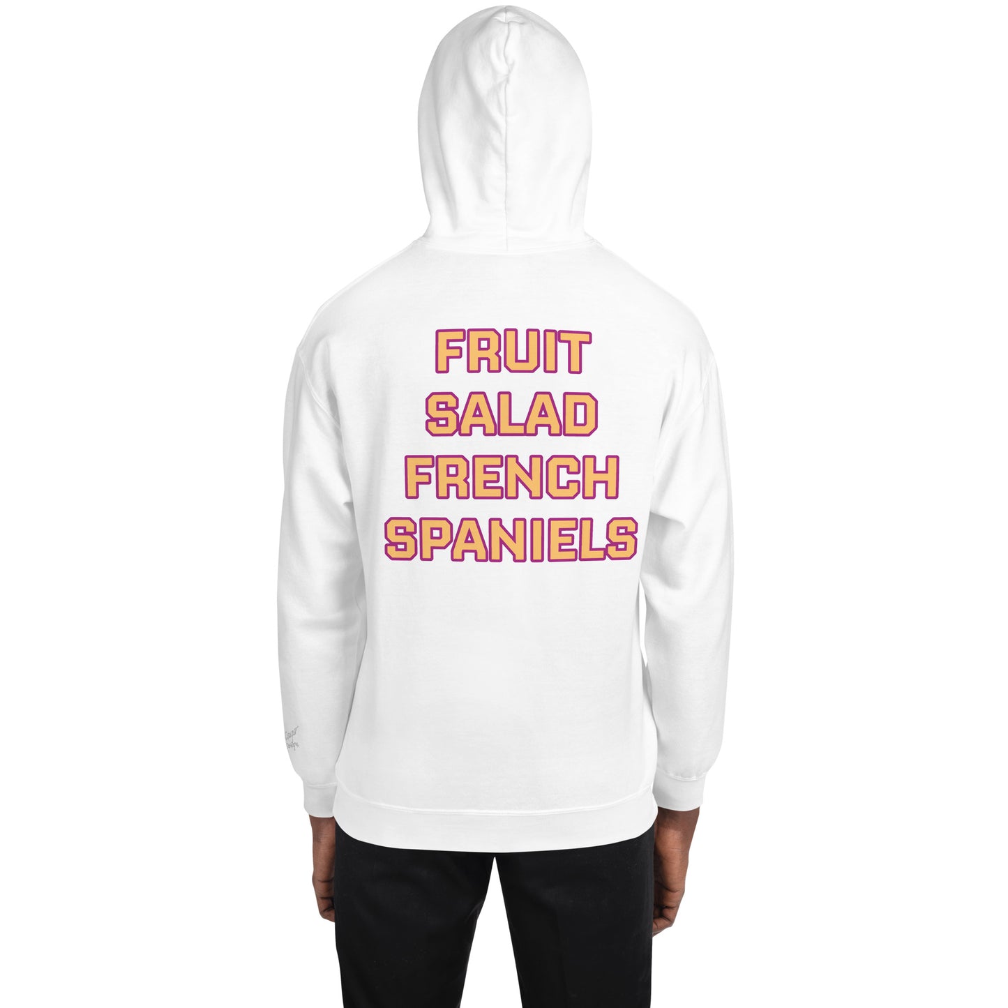 Fruit Salad French Spaniels Hockey Hoodie