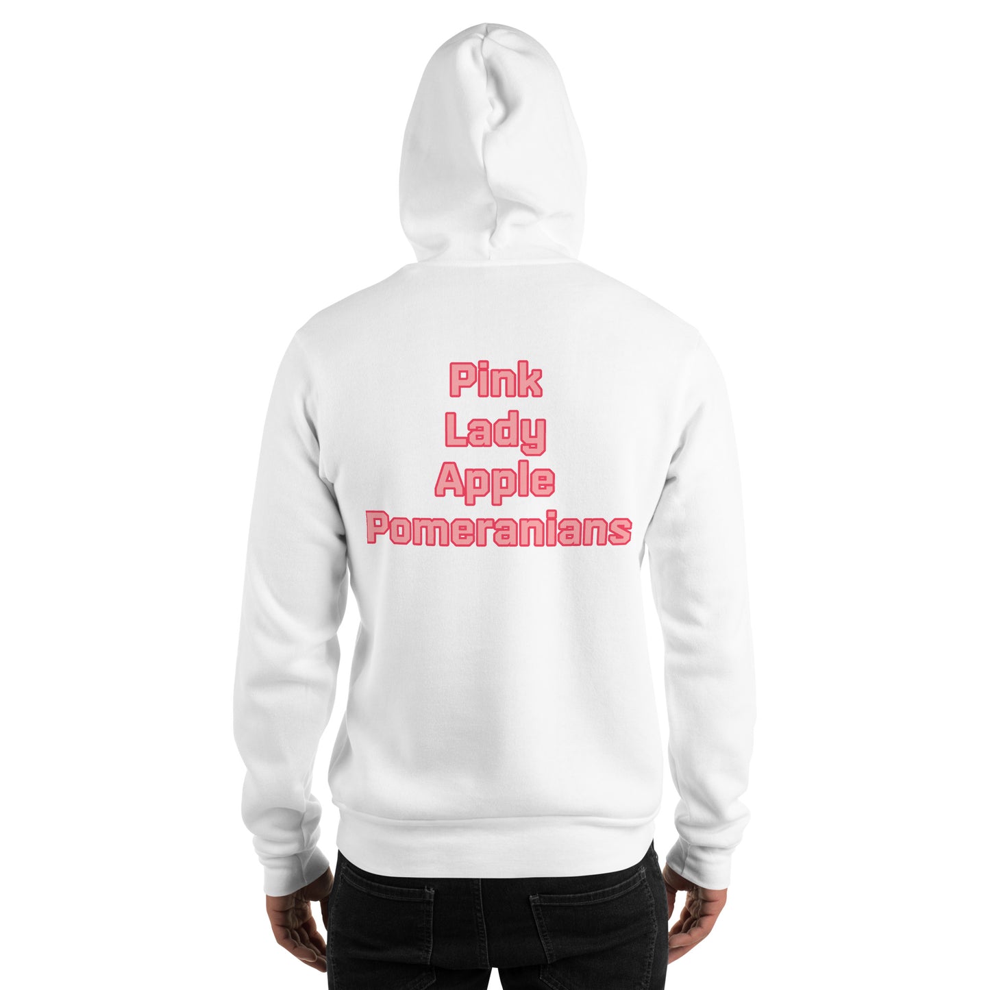 Pink Lady Apple Pomeranians Hockey Hoodie