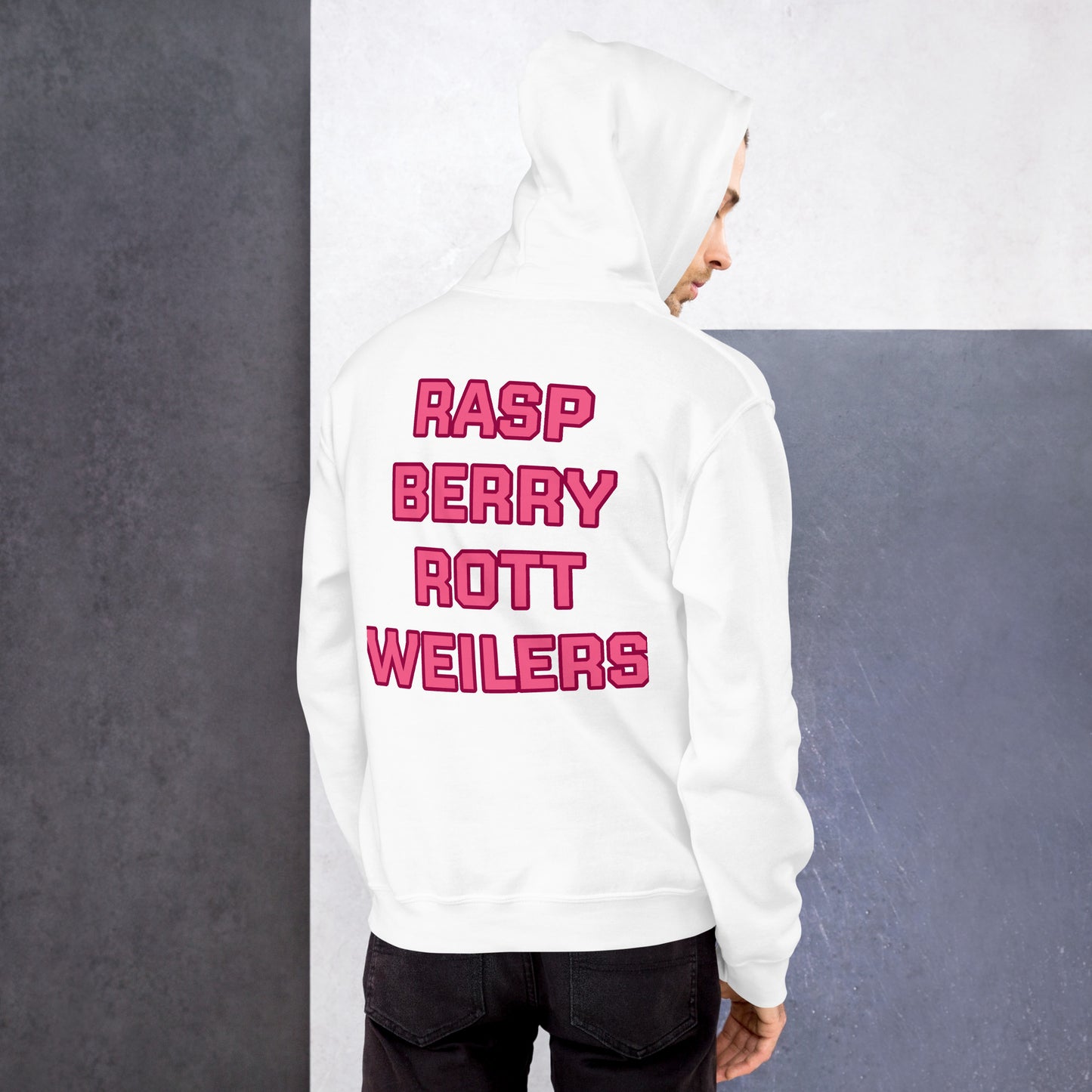 Raspberry Rottweilers Hockey Hoodie