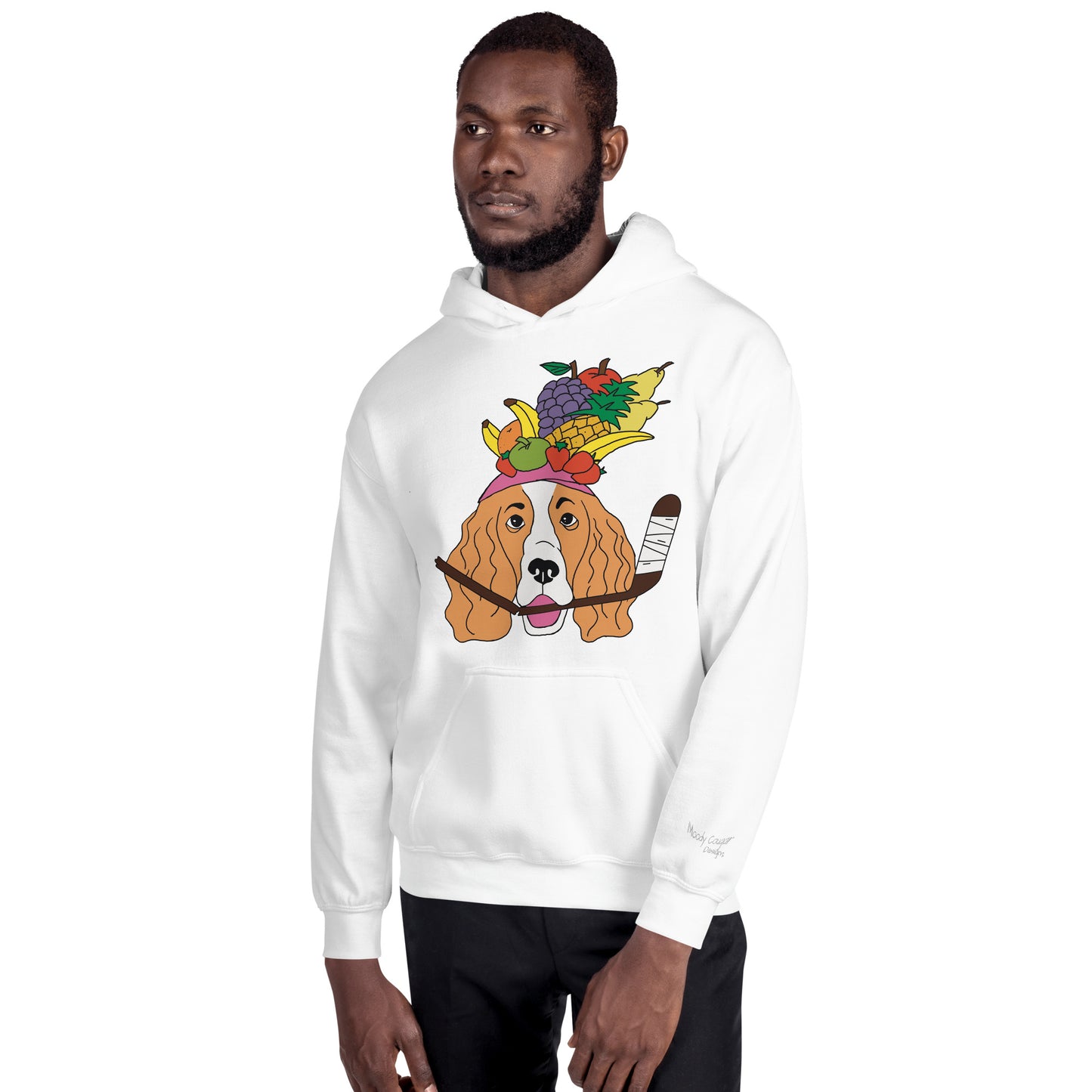 Fruit Salad French Spaniels Hockey Hoodie