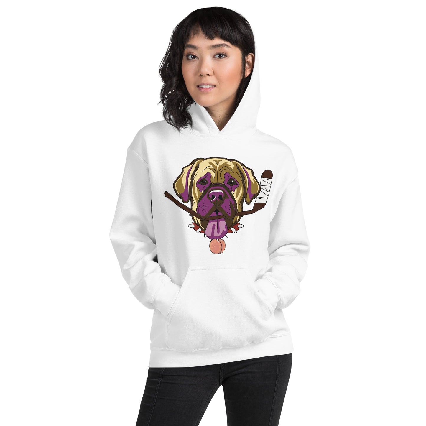 Nectarine Neapolitan Mastiffs Hockey Hoodie