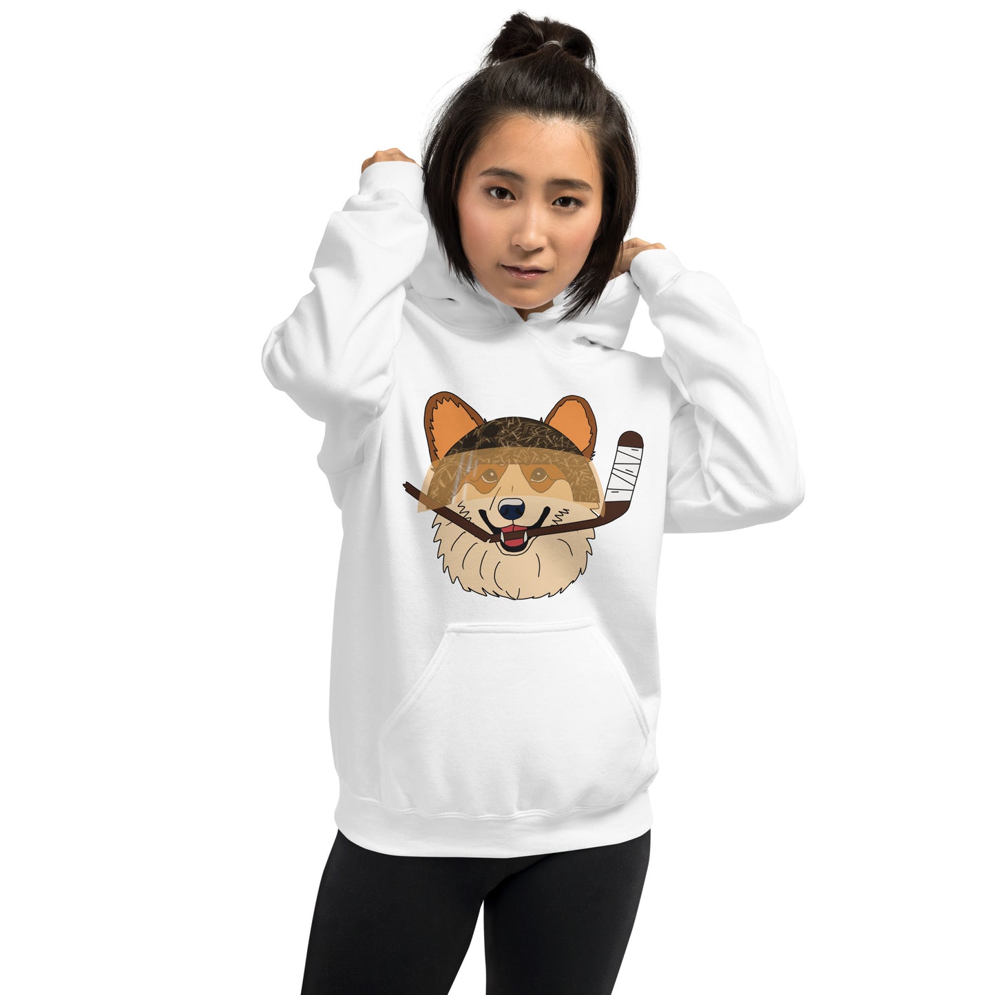 Coconut Corgies Hockey Hoodie