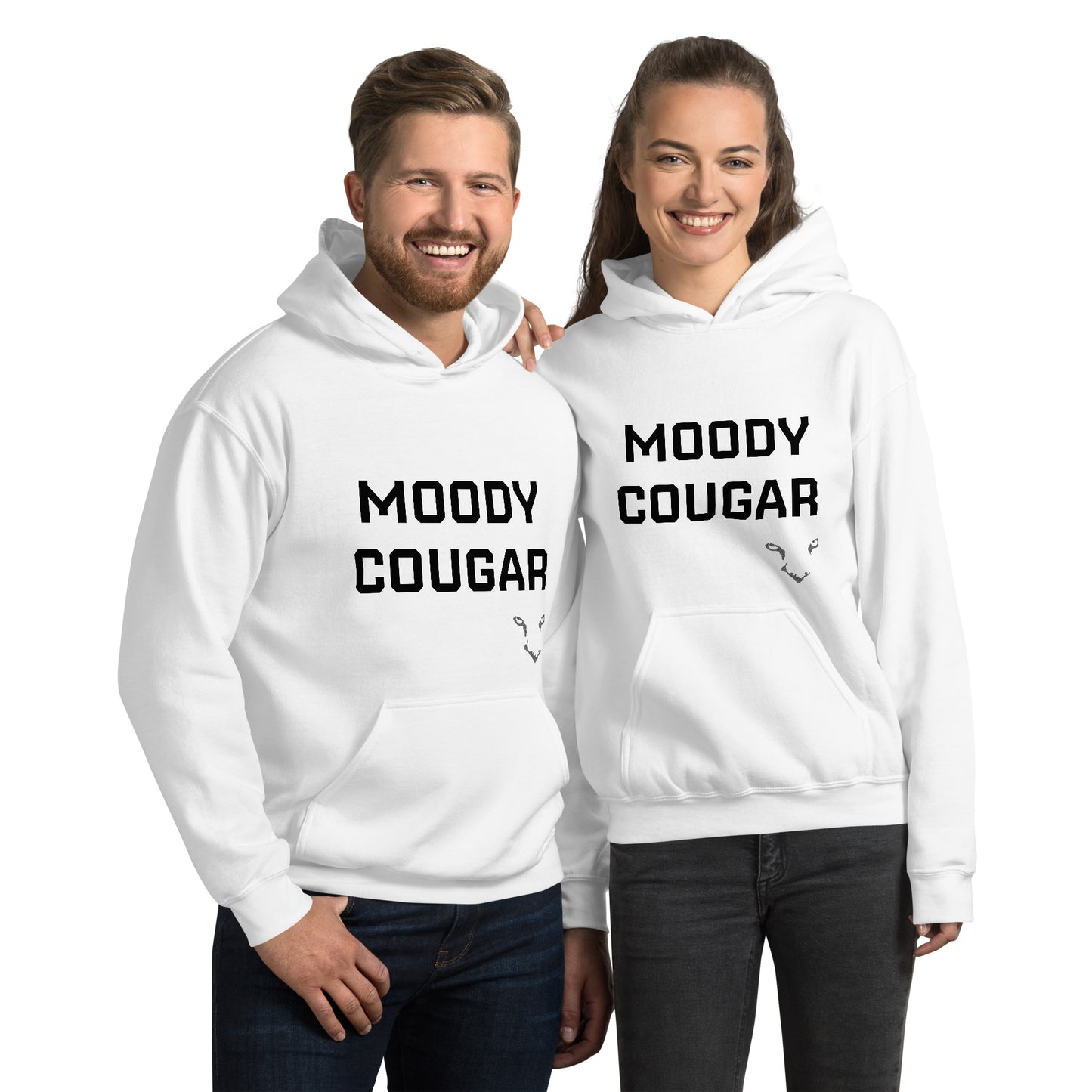 Moody Cougar Bold Text Signature Hoodie