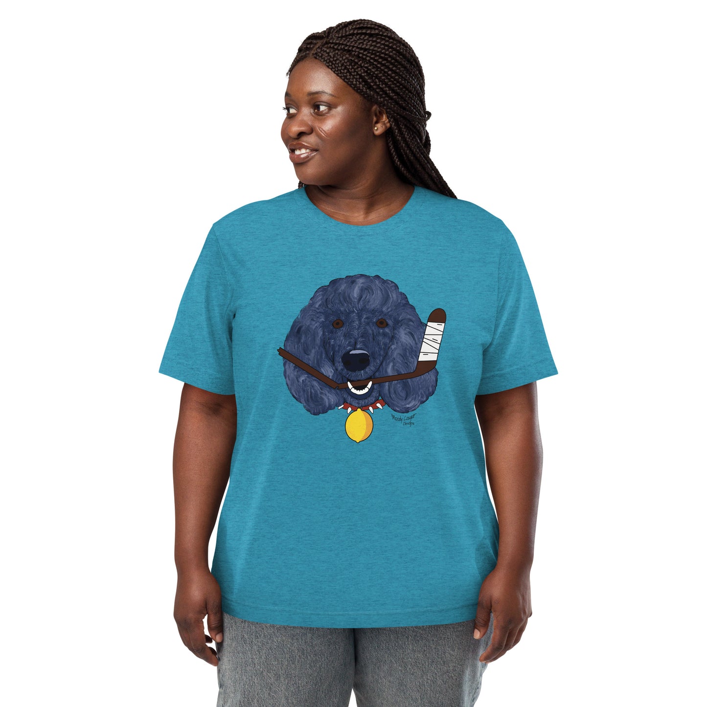 Lemon Citrus Standard Poodles Hockey T-shirt