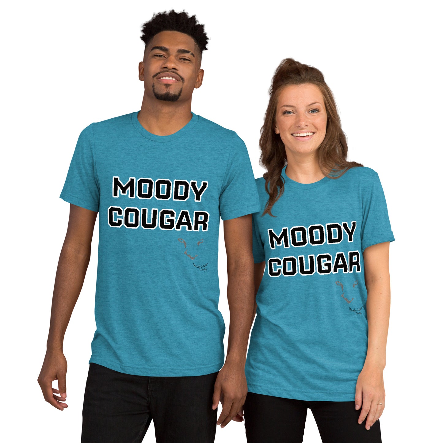 Moody Cougar Bold Text Signature T-Shirt