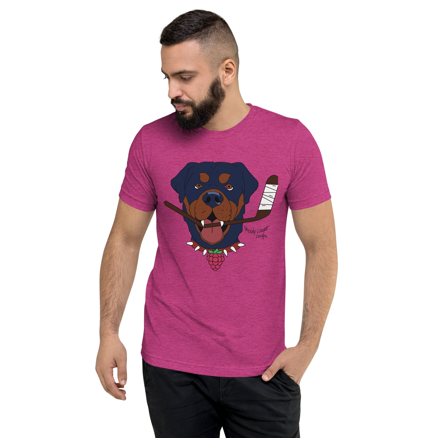 Raspberry Rottweilers Hockey T-Shirt