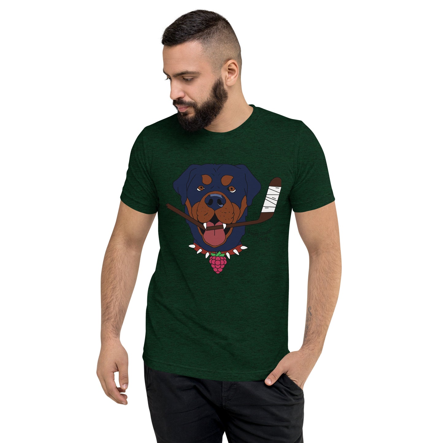 Raspberry Rottweilers Hockey T-Shirt