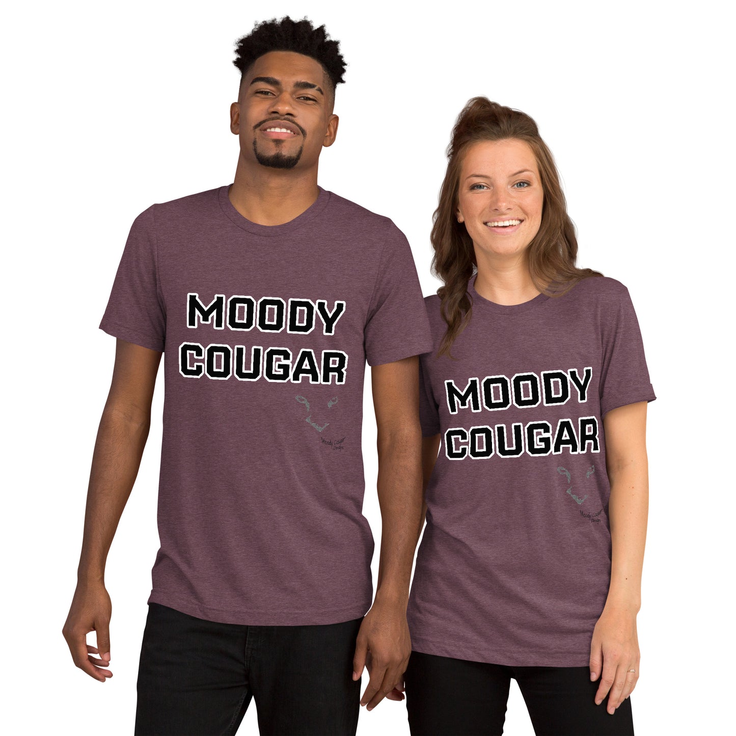 Moody Cougar Bold Text Signature T-Shirt