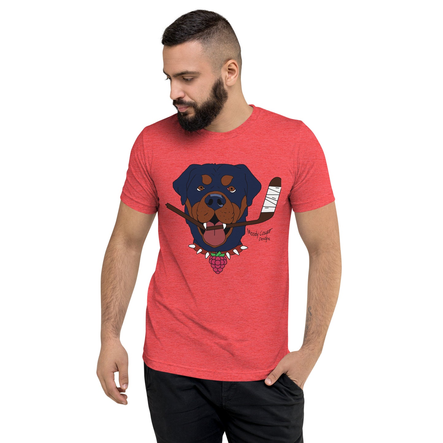 Raspberry Rottweilers Hockey T-Shirt