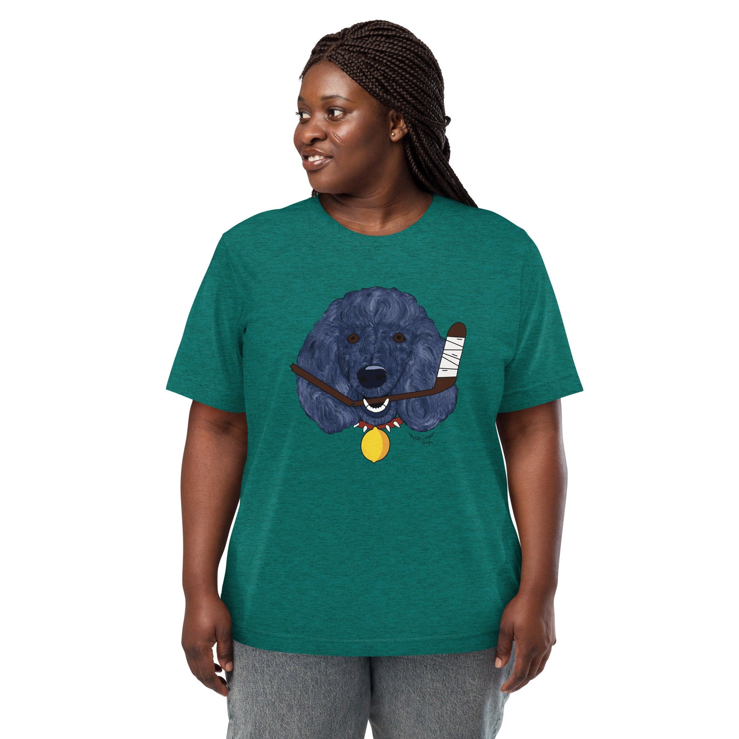 Lemon Citrus Standard Poodles Hockey T-shirt